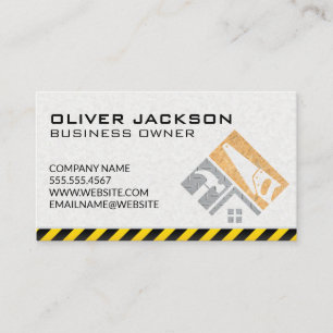 Construction Excavator Vehicle Real Estate Business Card