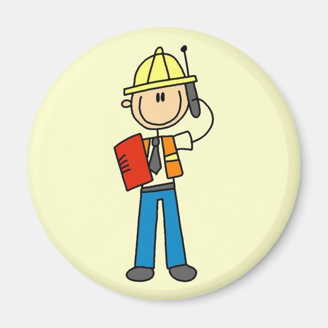 Construction Foreman T-shirts and Gifts Magnet (Front)