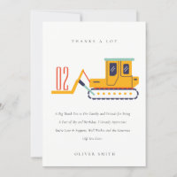 Construction Fork Lift Vehicle Any Age Birthday