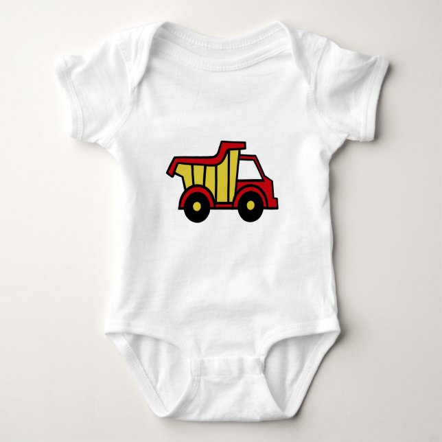 Construction Fun/ Dump Truck Baby Bodysuit (Front)