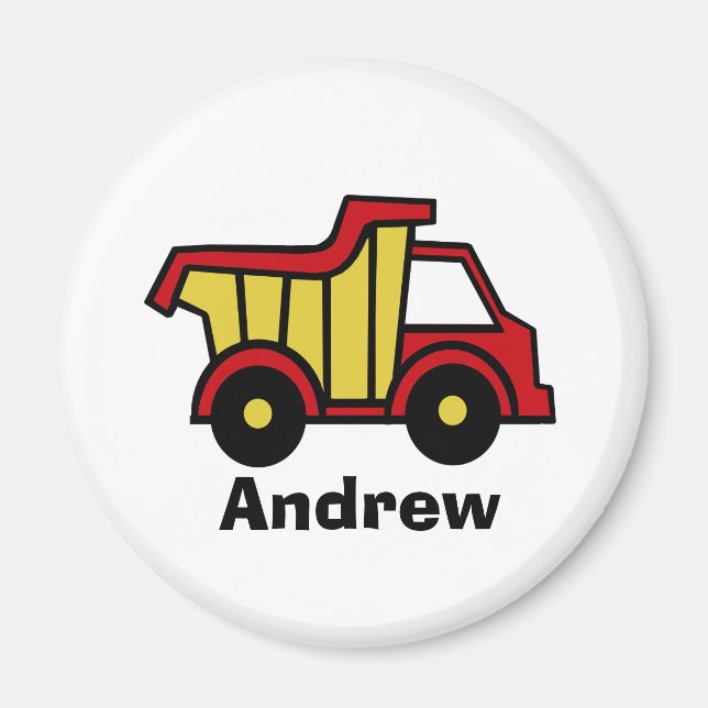 Construction Fun/ Dump Truck Magnet (Front)