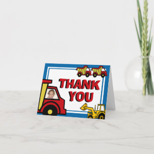 Construction Fun Thank You Card