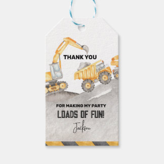Construction Gift Tags
