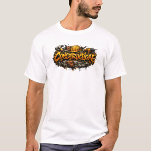 Construction Graffiti Style Grunge Street Art T-Shirt