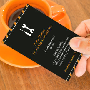 Construction Handyman Business Card