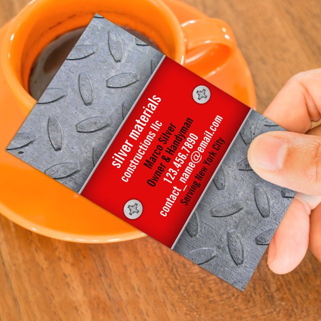 Construction Handyman Business Card Template (Creator Uploaded)