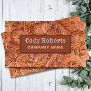 Construction Handyman Cowboy Country Western  Business Card