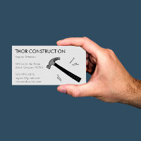 Construction Handyman Remodel Hammer & Nails Cool