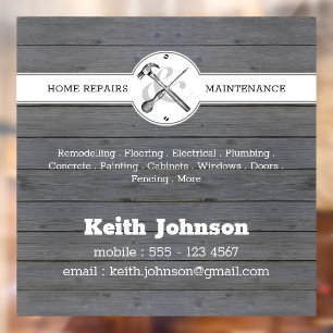 Construction Handyman Rustic Grey Wood Car