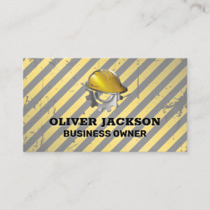 Construction Hard Hat   Builder Engineer Business Card