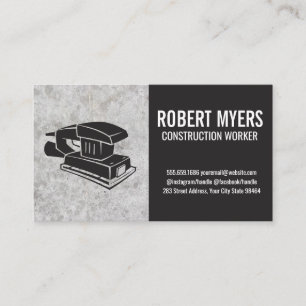 Construction Hardware Sander Appointment Card
