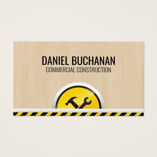 Construction Hardware Tools | Wood Background (Front)
