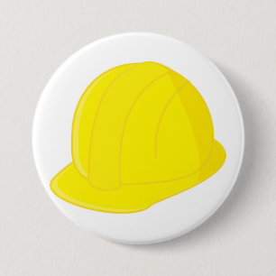 Construction Hat 7.5 Cm Round Badge