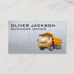 Construction Heavy Machinery Builders Business Card