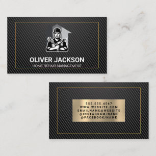 Construction Home Repairman Builders Business Card