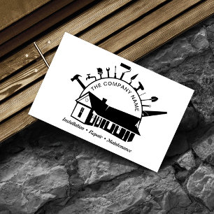 Construction Home Repairs service Plumbing Business Card