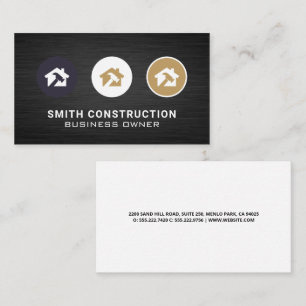 Construction Icons Business Card