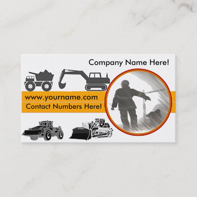Construction image for Business-Card-pack-White Business Card (Front)