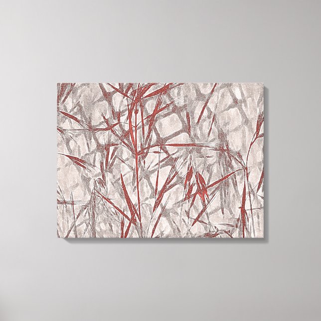 Construction in Rust and Grey Canvas Print (Front)