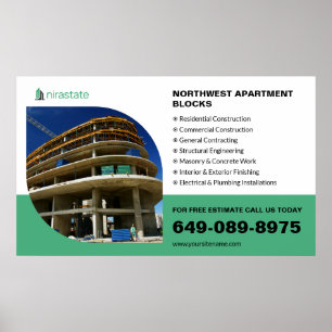 Construction Information Site Info Poster