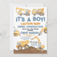 Construction It's a Boy Dump Truck Party