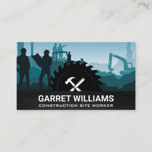 Construction Job Site Hardware Building Tools Business Card