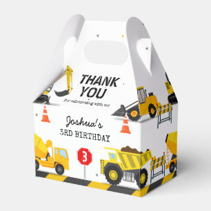 Construction Kids Any Age Birthday Party Favour Box