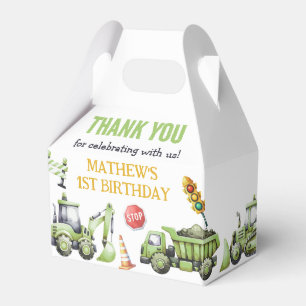 Construction Kids Birthday Party Favour Box