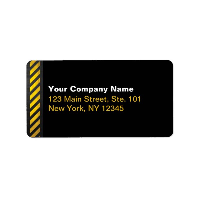 Construction Label (Front)