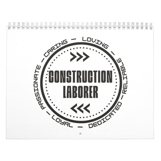 Construction Labourer Calendar (Cover)