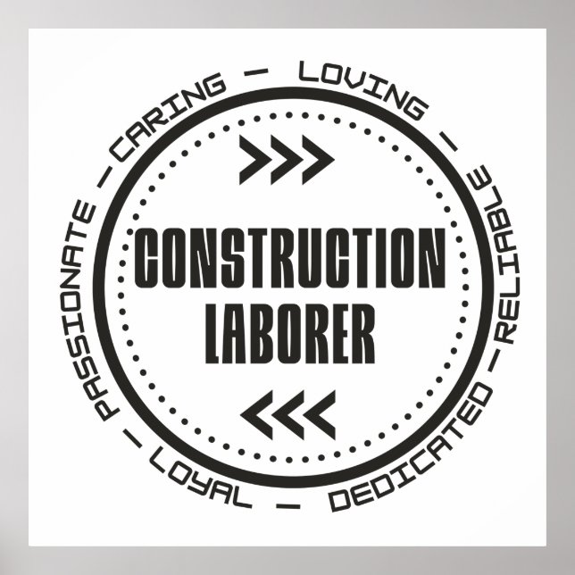 Construction Labourer Poster (Front)