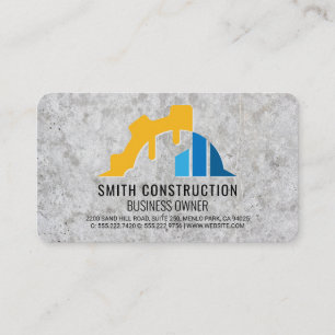 Construction Logo Builder Developer Business Card
