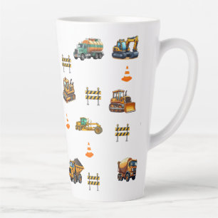 Construction machinery latte mug