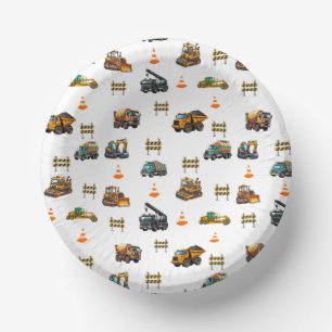 Construction machinery paper plate