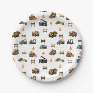 Construction machinery  paper plate