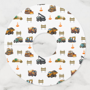 Construction machinery  wine glass tag