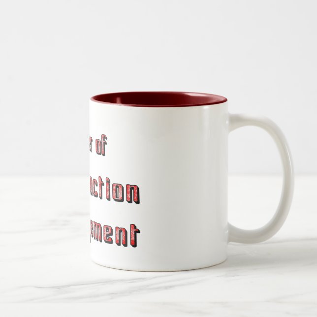 Construction Management Two-Tone Coffee Mug (Right)