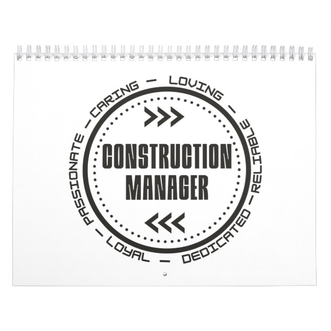 Construction Manager Calendar (Cover)