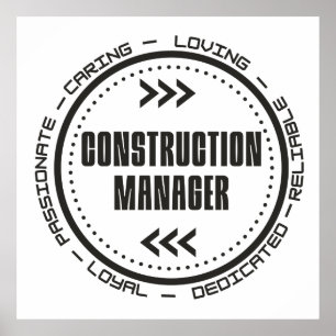 Construction Manager Poster