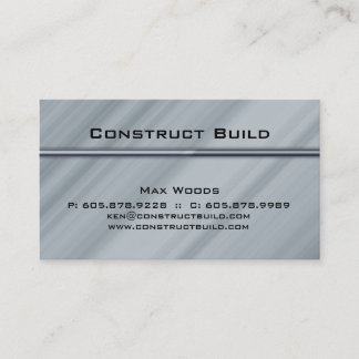 Construction Metal Business Card Professional Bar
