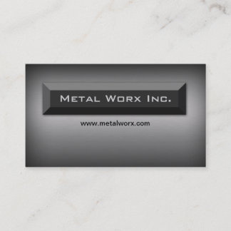 Construction Metal Business Card Title Box