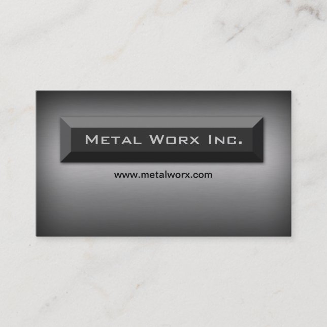 Construction Metal Business Card Title Box (Front)