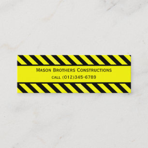 construction mini business card