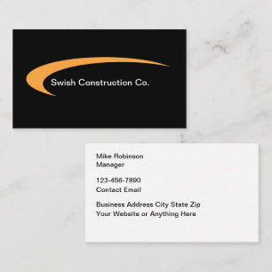 Construction Modern Business Card Design