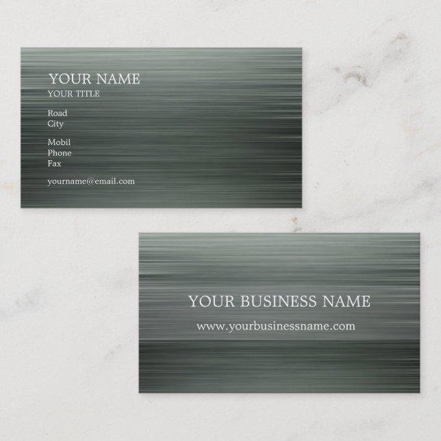 Construction | Modern Surface Business Card (Front/Back)