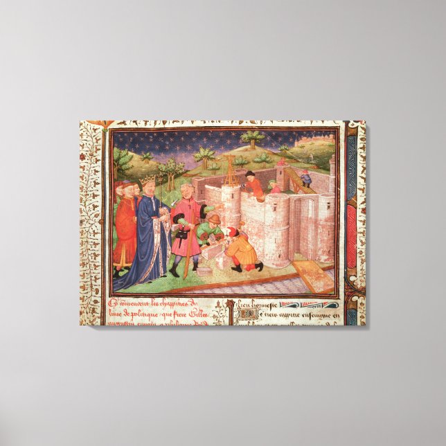 Construction of a Castle Canvas Print (Front)