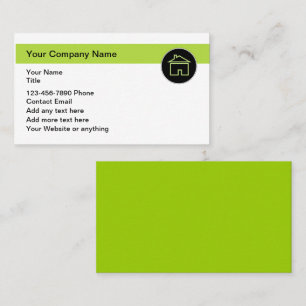 Construction Or Real Estate Bold Business Cards