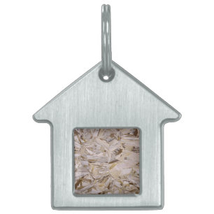 Construction OSB Plywood Style Pet ID Tag