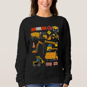 Construction Payloader Tractor Dumptuck Constructi Sweatshirt