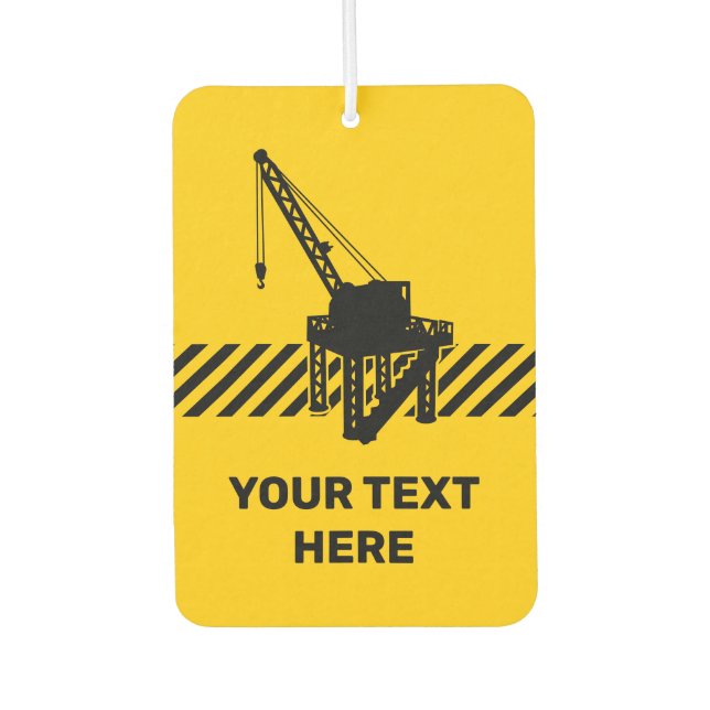 Construction Platform Car Air Freshener (Front)